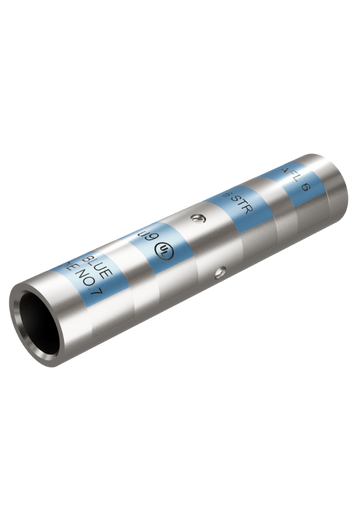 TCSL-8-U | Conector de cobre estañado cañón largo RPG Raychem para empalme de cable de cobre calibre 8 AWG, código de color rojo